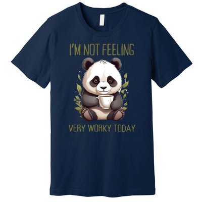 I Hate Mornings Panda Premium T-Shirt