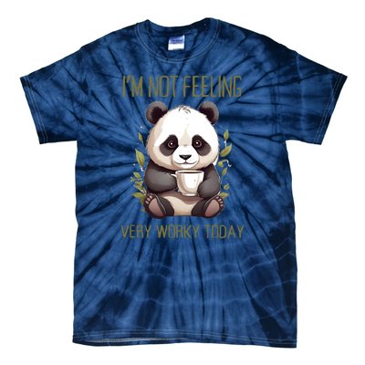 I Hate Mornings Panda Tie-Dye T-Shirt