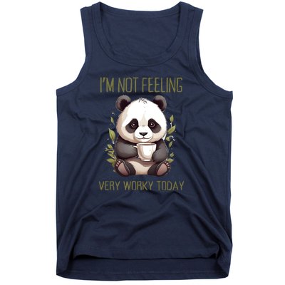 I Hate Mornings Panda Tank Top