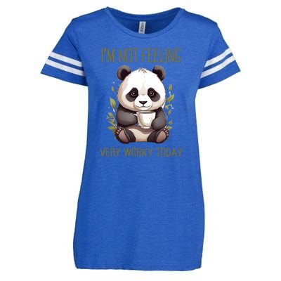 I Hate Mornings Panda Enza Ladies Jersey Football T-Shirt