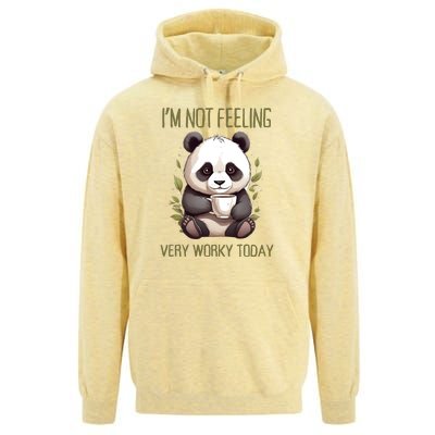 I Hate Mornings Panda Unisex Surf Hoodie