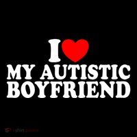I Heart My Autistic Boyfriend I Love My Autistic Boyfriend Flatbill Hat