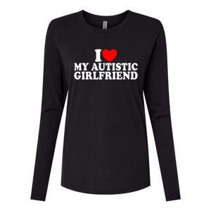 I Heart My Autistic Girlfriend I Love My Autistic Girlfriend Womens Cotton Relaxed Long Sleeve T-Shirt