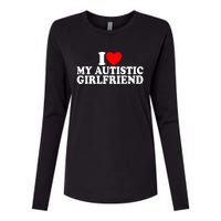 I Heart My Autistic Girlfriend I Love My Autistic Girlfriend Womens Cotton Relaxed Long Sleeve T-Shirt