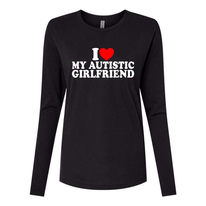 I Heart My Autistic Girlfriend I Love My Autistic Girlfriend Womens Cotton Relaxed Long Sleeve T-Shirt