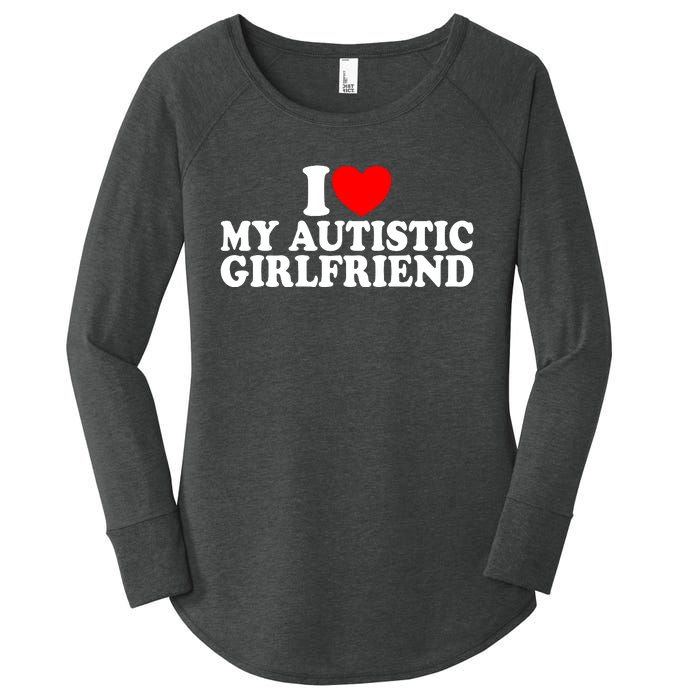 I Heart My Autistic Girlfriend I Love My Autistic Girlfriend Women's Perfect Tri Tunic Long Sleeve Shirt