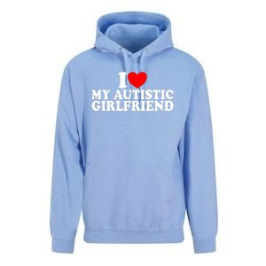 I Heart My Autistic Girlfriend I Love My Autistic Girlfriend Unisex Surf Hoodie