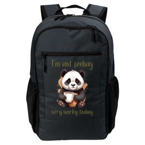 I Hate Mornings Panda Daily Commute Backpack