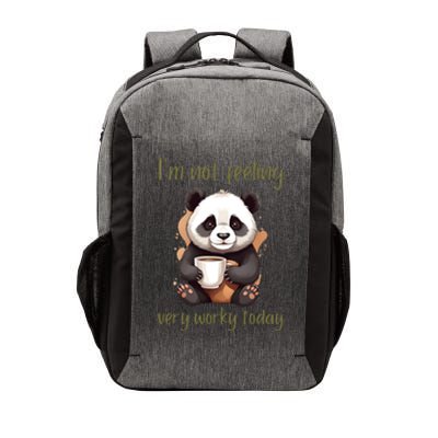 I Hate Mornings Panda Vector Backpack