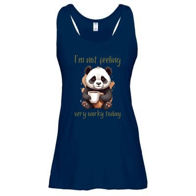 I Hate Mornings Panda Ladies Essential Flowy Tank