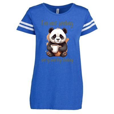 I Hate Mornings Panda Enza Ladies Jersey Football T-Shirt