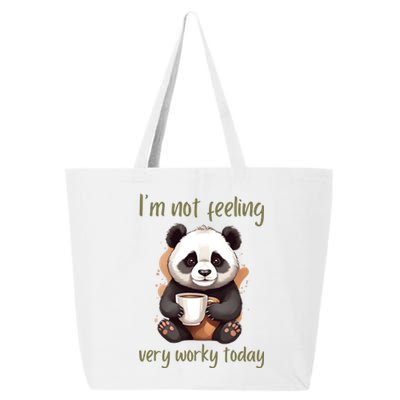 I Hate Mornings Panda 25L Jumbo Tote