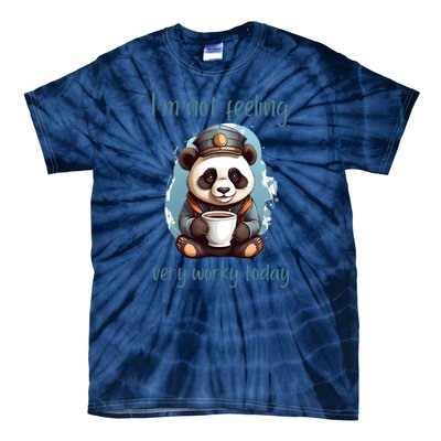 I Hate Mornings Panda Tie-Dye T-Shirt