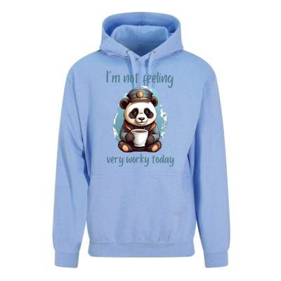 I Hate Mornings Panda Unisex Surf Hoodie