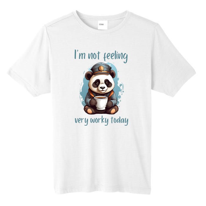 I Hate Mornings Panda Tall Fusion ChromaSoft Performance T-Shirt