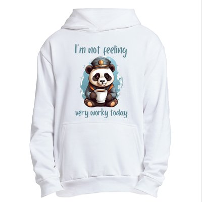 I Hate Mornings Panda Urban Pullover Hoodie