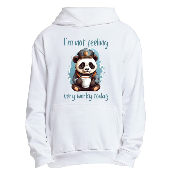 I Hate Mornings Panda Urban Pullover Hoodie