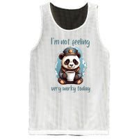 I Hate Mornings Panda Mesh Reversible Basketball Jersey Tank