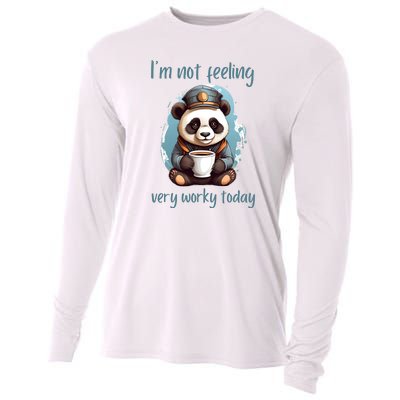 I Hate Mornings Panda Cooling Performance Long Sleeve Crew