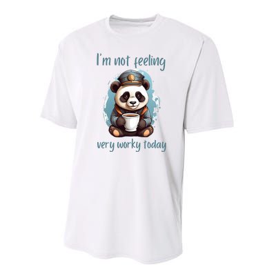 I Hate Mornings Panda Performance Sprint T-Shirt