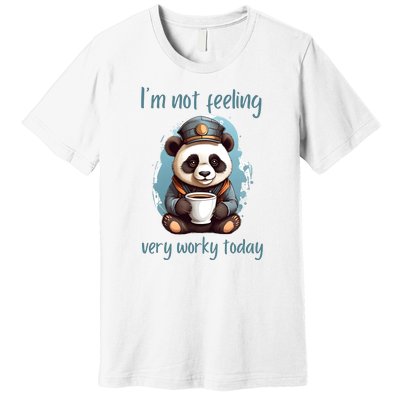 I Hate Mornings Panda Premium T-Shirt