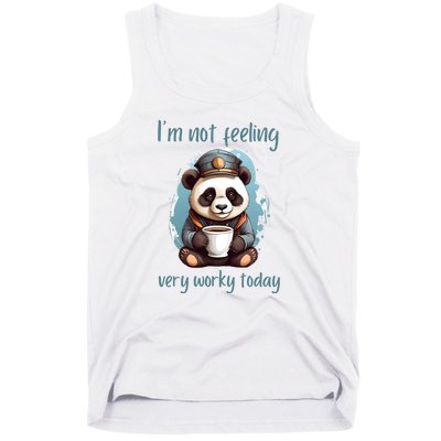 I Hate Mornings Panda Tank Top