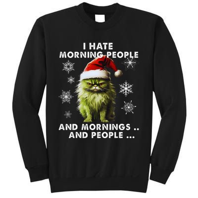 I Hate Morning People Cat Lover Christmas costume Sweatshirt