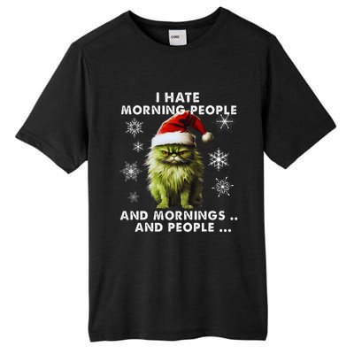 I Hate Morning People Cat Lover Christmas costume Tall Fusion ChromaSoft Performance T-Shirt