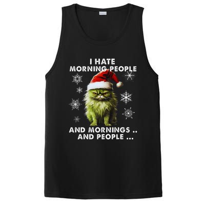 I Hate Morning People Cat Lover Christmas costume PosiCharge Competitor Tank