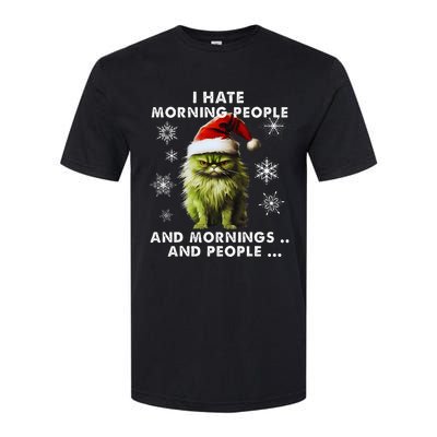 I Hate Morning People Cat Lover Christmas costume Softstyle CVC T-Shirt