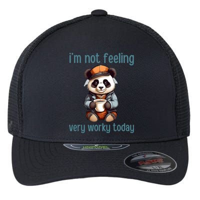 I Hate Mornings Panda Flexfit Unipanel Trucker Cap