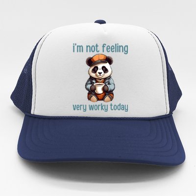 I Hate Mornings Panda Trucker Hat