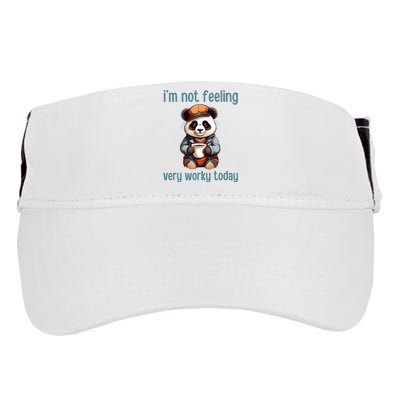 I Hate Mornings Panda Adult Drive Performance Visor