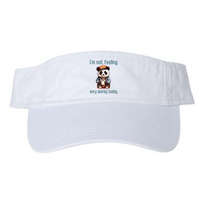 I Hate Mornings Panda Valucap Bio-Washed Visor