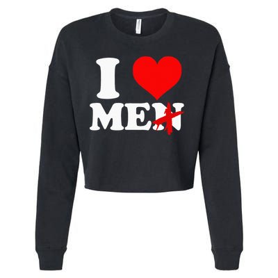I Heart Me Cropped Pullover Crew