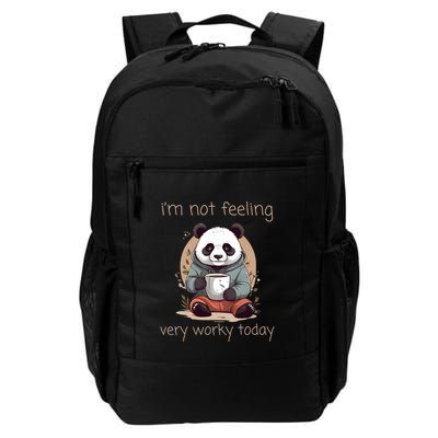 I Hate Mornings Panda Backpack