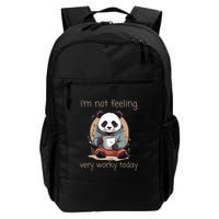 I Hate Mornings Panda Backpack