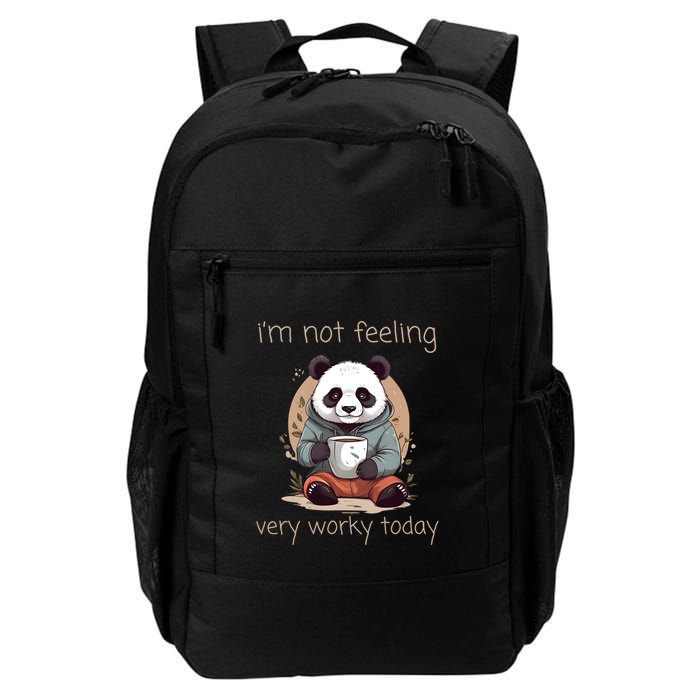 I Hate Mornings Panda Backpack