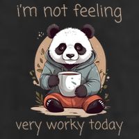 I Hate Mornings Panda Adult Drive Performance Visor