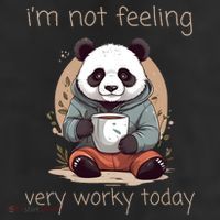 I Hate Mornings Panda 11oz C Handle Ceramic Mug