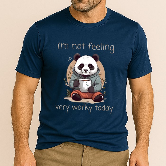 I Hate Mornings Panda Performance Shirt