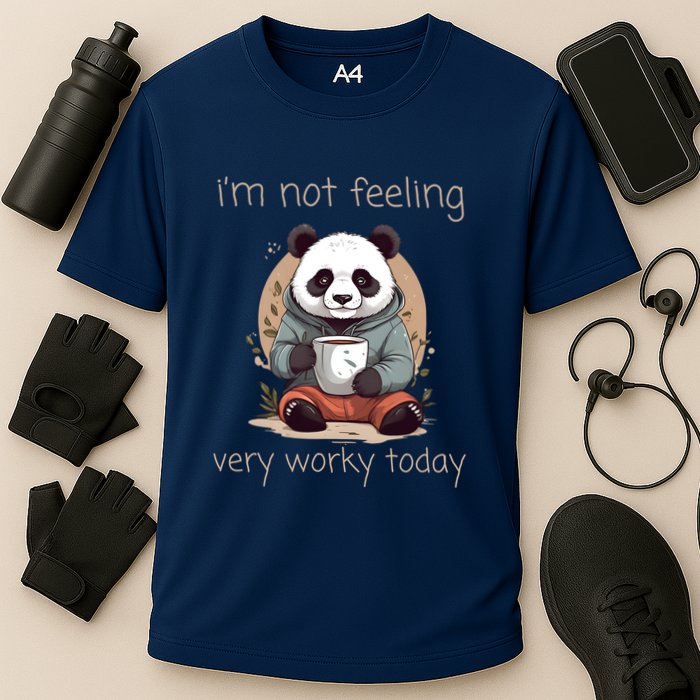 I Hate Mornings Panda Performance Shirt