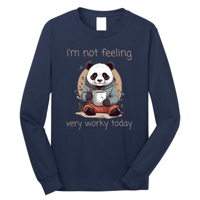 I Hate Mornings Panda Long Sleeve Shirt