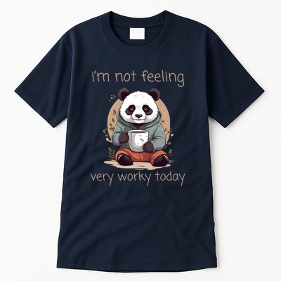 I Hate Mornings Panda Tall T-Shirt