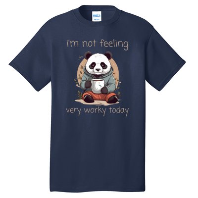 I Hate Mornings Panda Tall T-Shirt