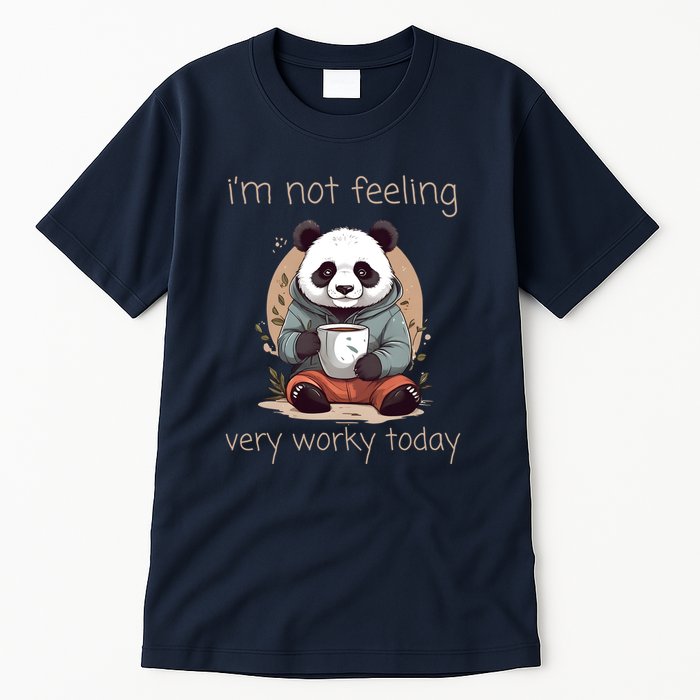 I Hate Mornings Panda Tall T-Shirt