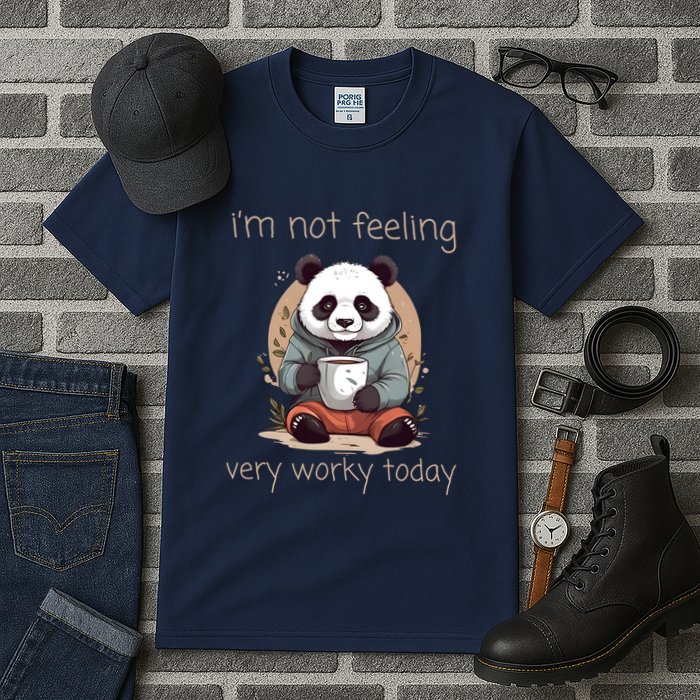 I Hate Mornings Panda Tall T-Shirt