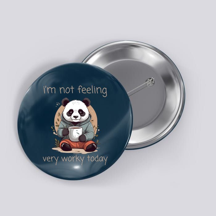 I Hate Mornings Panda Button