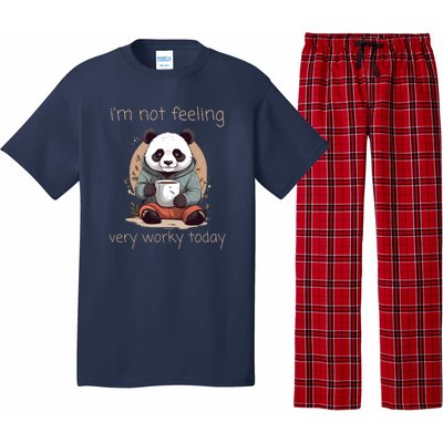 I Hate Mornings Panda Pajama Set