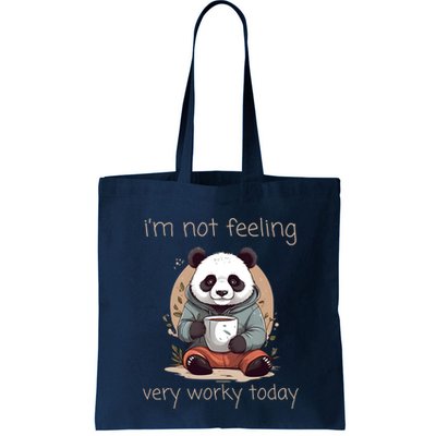 I Hate Mornings Panda Bag